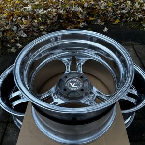 Jantes forgées polies à trois branches VLC de 17, 18, 19, 20, 21, 22, 23, 24 pouces, 5x112, 5x114.3, 5x120, compatibles avec Honda, Camaro, Tesla Model 3 - Product Image 4