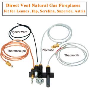 更换YM YMP031 69L17铁击Serefina气体壁炉液化石油气火焰1/2/3工具0.15-2.0毫米引燃器组件 - Product Image 6