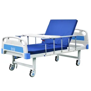 Suministro de fábrica manual cama de una función Hospital Médico Camilla médica cama portátil