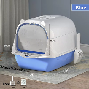 Litière pour chat extra large, en plastique, durable, bon marché, à conception fermée <span class=keywords><strong>automatique</strong></span>, semi-fermée, entièrement fermée, sur mesure, vente en gros par le fabricant - Product Image 6