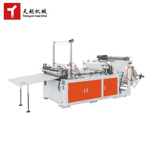 Two servo non-streatching plastic pp bag on roll making machine