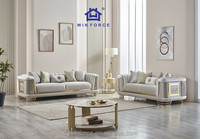 Canapé Chesterfield en velours moderne, design turc, luxe, canapé-lit capitonné, meubles de maison personnalisés, fabrication en usine