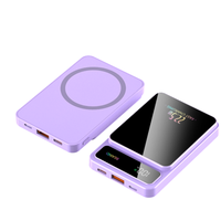 10000mAh Li-Polymer Kabellose Powerbank Magnetischer Ständer Schnelles Laden Digital PD 22,5W Hohe Kapazität Typ-C Eingang 2-in-1 LED