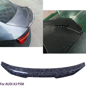 Aileron arrière de coffre en fibre de carbone véritable style PSM pour A3 S3 RS3 8V 2013-2020 - Product Image 2