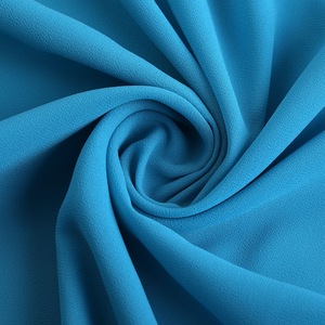 k & m纺织品供应商绉纱更多颜色纯色纯100% 涤纶面料亮色雪纺面料