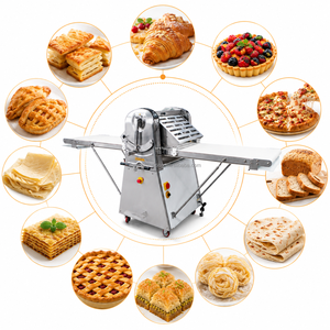 Machine à rouler la pâte électrique pour tarte aux fruits, tartelette à la crème, feuilletage de tartelettes, formage de tartelettes aux œufs, amincissement de tartelettes au chocolat, usage commercial - Product Image 4