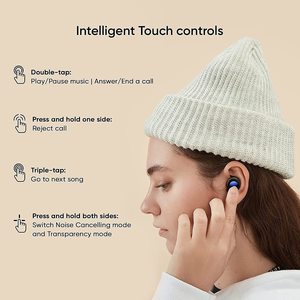 Auriculares inalámbricos para realme <span class=keywords><strong>Bud</strong></span> <span class=keywords><strong>Air</strong></span> <span class=keywords><strong>2</strong></span> Neo, cascos intrauditivos impermeables con Control táctil y graves profundos para deporte y videojuegos - Product Image 6