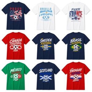 Envío Gratis EE. UU. Canadá Camiseta de Fútbol Vintage 100% Algodón del Campeonato Canicúl de Fútbol - Ropa de Juego para Hombre 2026 - Product Image 1