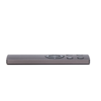 Control Remoto por Voz IR RF de 9 Teclas para Smart TV Android, Certificado CE ROHS, Color Plata y Negro, Modelo de Aleación de Aluminio para Electrodomésticos