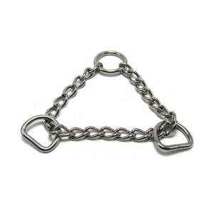 Cadena Martingale de Acero Inoxidable Ecológica y Ajustable con Anillos en D de 3/4\" para Collares de Perro - Product Image 2