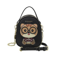 2025 nouvelle mode femmes sac à bandoulière élégant dessin animé ours simple épaule conception polyvalent décontracté à la mode sac fermeture éclair Polyester