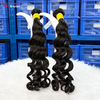 Extensions de cheveux humains bruts 100% naturels, qualité 7A, brésiliens Remy, ondulés, tissage double trame, les plus vendues