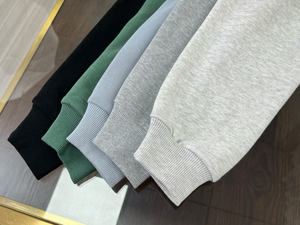 Sudadera con capucha de mujer Vintage de cuello redondo de gran tamaño personalizada de longitud larga polar algodón Terry Casual francés Terry diseño 3D bordado para - Product Image 4