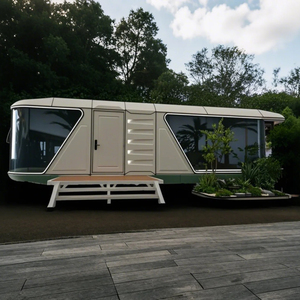 ขยายพื้นที่ได้หรูหราทันสมัยกลางแจ้งแบบพกพาเคลื่อนย้ายได้แคปซูล<span class=keywords><strong>รีสอร์ท</strong></span>โรงแรมบ้านหลังเล็ก - Product Image 6