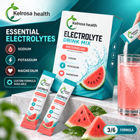 Poudre de boisson électrolytique aux fruits sans sucre pour l'hydratation quotidienne, nutrition sportive, marque privée