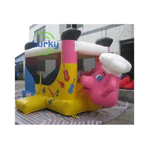 Popular Commercial Inflatable Bounce House Combo Slide Inflatable Elfin Bouncer For Sale