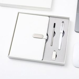 Juego de Regalo Ejecutivo con Logotipo Personalizado, Regalos Promocionales de Negocios de Cuero Blanco para Festivales, Acción de Gracias y Día de San Valentín - Product Image 1