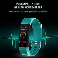 Nouveautés 2024 Bracelet intelligent étanche IP67 avec moniteur de fréquence cardiaque, application Fitpro, podomètre, montre connectée sportive 115 Plus avec moniteur de sommeil