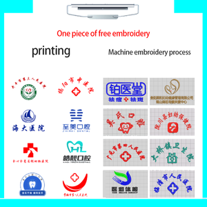 Infirmières vêtements fendus tenues femmes à manches longues deux pièces bleu col rond manches courtes mince salopette <span class=keywords><strong>dentaire</strong></span> - Product Image 4