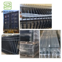 Clôture de sécurité haute performance anti-effraction type Palisade avec barreaux en fourche pour tours de télécommunications et stations de base