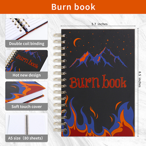 Broche de reliure à bobine personnalisée personnalisée <span class=keywords><strong>Burn</strong></span> After Writing <span class=keywords><strong>Book</strong></span> Journal <span class=keywords><strong>Burn</strong></span> <span class=keywords><strong>Book</strong></span> for Mean Girls - Product Image 2