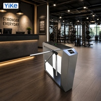 Gerbang Putar Tripod dengan Pembaca Kartu RFID IC dan Bodi Baja Tahan Karat SUS201 untuk Akses Kantor Perusahaan Desain Ringkas