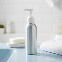 Flacon cosmétique en aluminium durable de 200 ml, rechargeable, anti-fuite, avec bouchon à vis, couleur personnalisée, emballage liquide YG YG-S002