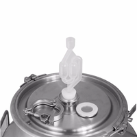 Bouchon en silicone fermenté, bouchon de sas de fermentation de brassage à domicile S/ 3 pièces bouchon de couvercle en caoutchouc de qualité alimentaire trou de 8mm