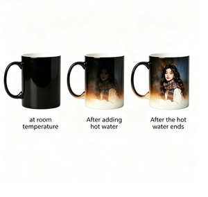 Taza de Cerámica Mágica <span class=keywords><strong>con</strong></span> Imagen Personalizada Reactiva al Calor, Revela la Foto <span class=keywords><strong>con</strong></span> Líquido Caliente, Recuerdo Novedoso para Amigos, Regalos para Parejas - Product Image 1