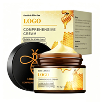 Crème réparatrice pour le visage au venin d'abeille en pot de 60g, logo personnalisé, anti-rides, raffermissante, hydratante, nourrissante, pour le soin des peaux sèches
