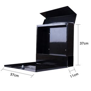 Buzón de correos led integrado, profesional, con certificado CE, negro, montado en la pared - Product Image 5