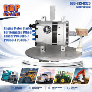 600-813-9323 6008139323 มอเตอร์สตาร์ทเครื่องยนต์สำหรับรถตักล้อยางโคมัตสุ PC400LC-7 PC360-7 PC400-7 - Product Image 2
