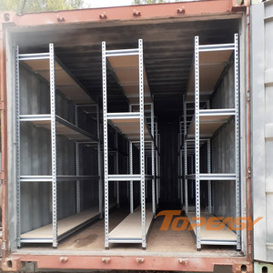Scaffalature in Acciaio Topeasy a 5 Ripiani, Stile <span class=keywords><strong>Vintage</strong></span>, con Pannelli in MDF, Regolabili e Senza Bulloni - Product Image 6