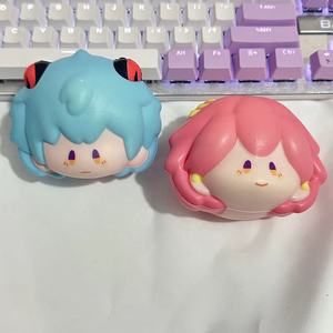 ของเล่นบีบปู สีฟ้าและสีชมพู ตัวละครคลายเครียด ของเล่นตั้งโต๊ะสำหรับเด็กอายุ 8-13 ปี สำหรับเด็กทั้งชายและหญิง - Product Image 1