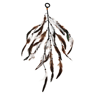 Fascia Hippie con piume bohémien per <span class=keywords><strong>capelli</strong></span> da donna copricapo da festa per <span class=keywords><strong>capelli</strong></span> con estensione di piume eleganti copricapo alla moda - Product Image 5