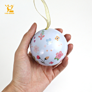 Boîte <span class=keywords><strong>en</strong></span> <span class=keywords><strong>métal</strong></span> personnalisée <span class=keywords><strong>en</strong></span> forme de boule de Noël personnalisée Mini décoration - Product Image 4