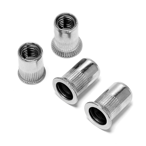 Tuerca remachable ciega redonda moleteada de acero inoxidable 304 con <span class=keywords><strong>rosca</strong></span> a la derecha, grado A2-70, para tratamiento de agua - Product Image 2