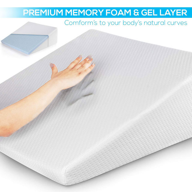 Лидер продаж Amazon, охлаждающая Подушка с эффектом памяти, 10 дюймов, 12 дюймов, 7,5 дюймов