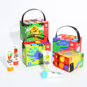 Venta al por mayor DIY profesional niños arte pigmento pintura <span class=keywords><strong>de</strong></span> dedos 12 <span class=keywords><strong>Colores</strong></span> <span class=keywords><strong>de</strong></span> - Product Image 1
