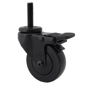 Strong Soft Rubber Surface Cart Wheels Includes <b>Mounting</b> Bolts 360 Degree Swivel And Precision Ball Bearing For Storage Shelves! - Product Image 4