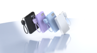 Batterie externe 10000mAh 35W à charge rapide, chargeur portable 2C1A avec écran LED et dragonne, sortie Type-C PD pour téléphones
