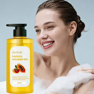 Gel de Ducha Reafirmante de Papaya Personalizado de 500 ml con Papaína, Aloe Vera y Manteca de Karité, Suaviza la Piel y Elimina las Células Muertas - Product Image 1