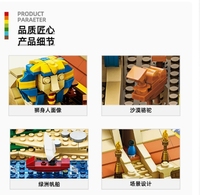Jouets pour enfants, pyramides de Gizeh, Caire, Égypte, blocs de construction compatibles avec les autres jouets, petits éléments à assembler, cadeau