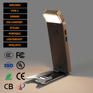 Mini Lámpara de Lectura LED Recargable de Larga Duración para el Cuidado de los Ojos, con Clip para Libros, Portátil, Color Ámbar - Product Image 1
