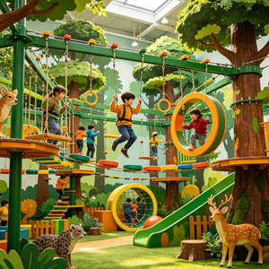 Jungle Quest Elite, Proyecto de Parque de Aventuras Interior Personalizado, Circuito de Cuerdas, Experto en Parques Infantiles al Aire Libre - Product Image 1