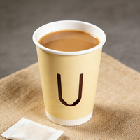 Gobelets en carton personnalisables avec impression de logo pour café à emporter, 8oz, 12oz, 16oz, à double paroi, jetables, pour café chaud