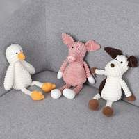 Peluche mignonne renard, grenouille, canard – Animaux de la jungle en peluche de dessin animé
