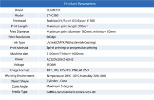Tốc độ cao 360 hình trụ UV máy in phun cho chai nhựa nhôm nước giải khát có thể máy in - Product Image 6