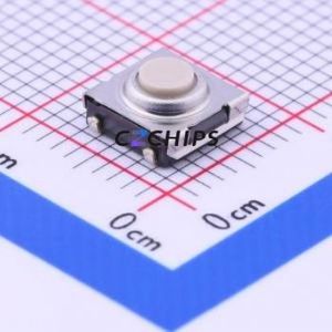 B3SN-3012P Tactile Switch SMD-4P,6x6mm Switch Single Pole Single Throw Round Button 1.6N Vertical Mount - Product Image 1