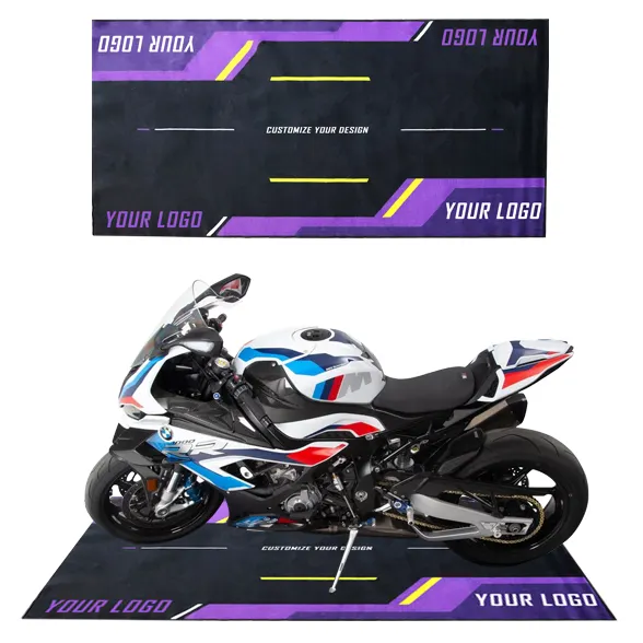 Custom Underneath anti slip mat for car Motorcycles Garage Mats